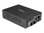 Multimode SC Fiber Media Converter for 10/100/1000 Network, 550m Range, Gigabit Ethernet, 850nm, Full Duplex Gigabit Ethernet Media Converter, Fiber Optic Media Converter