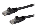 Startech 100ft CAT6 Ethernet Cable, 10 Gigabit Snagless RJ45 650MHz 100W PoE Patch Cord, CAT 6 10GbE UTP Network Cable w/Strain Relief, Black, Wiring is UL Certified/TIA