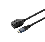 Keystone Black USB-C female